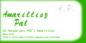 amarillisz pal business card